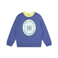wave sweatshirt bleu