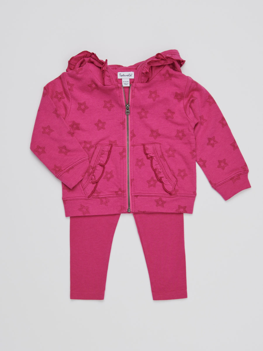 razzleberry star jacket set