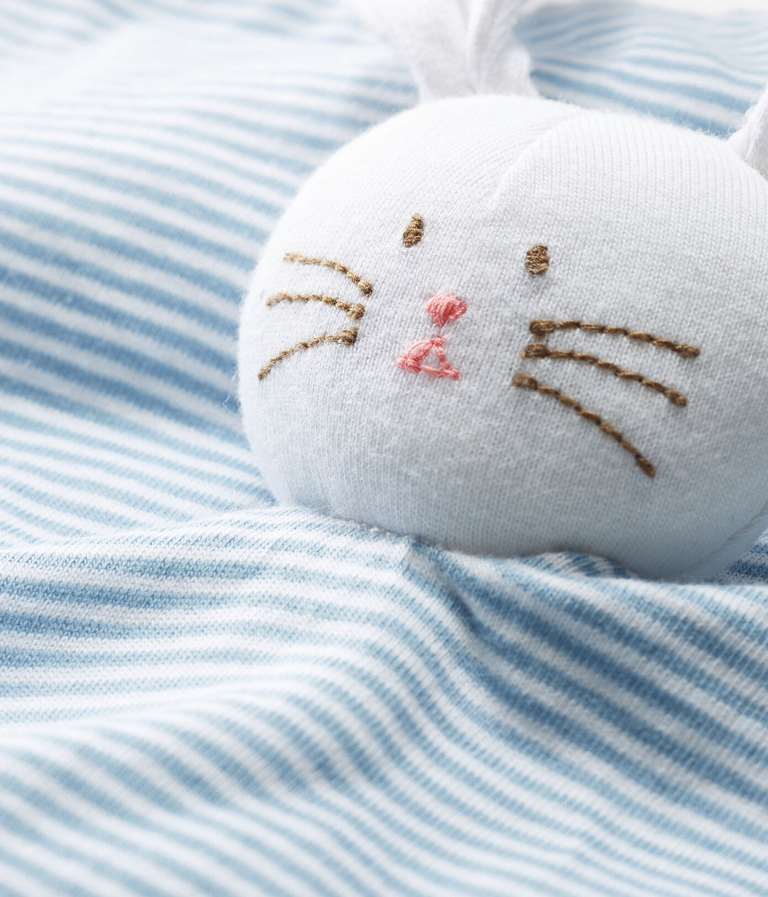 baby striped bunny toy