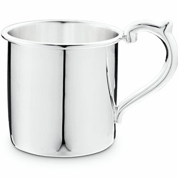 sterling silver plain baby cup