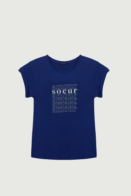 women's valentin bleu électrique tee
