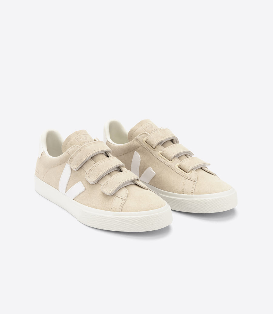 recife suede sneakers almond white