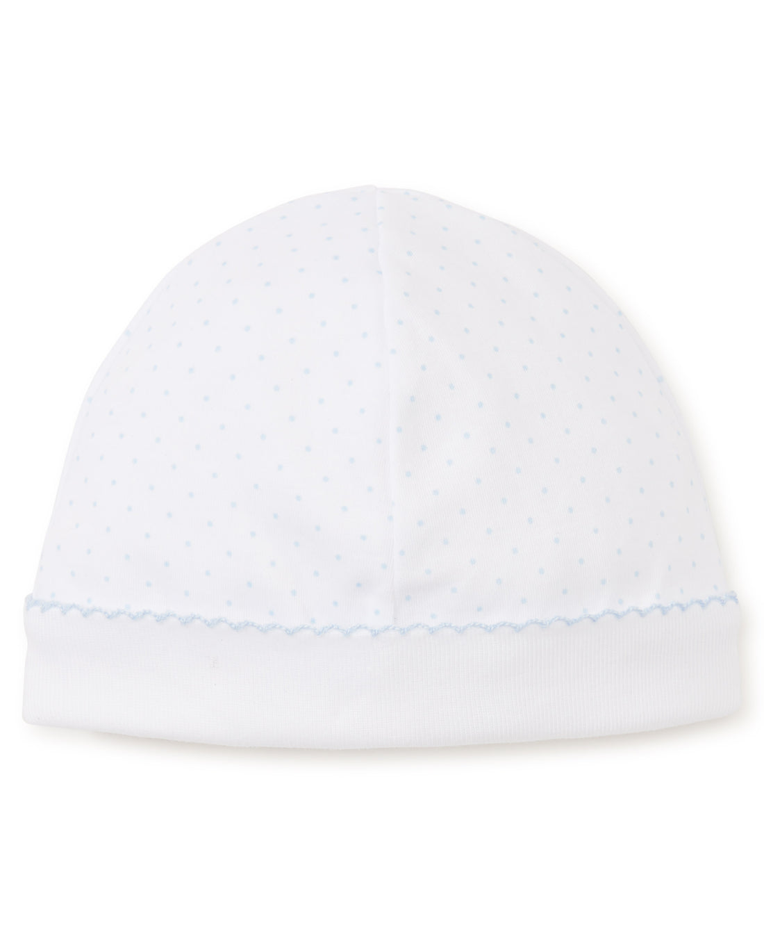 dots print hat white light blue